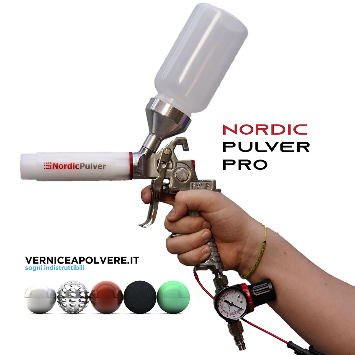 Pistole ed accessori : Pistola per verniciatura NordicPulver PRO